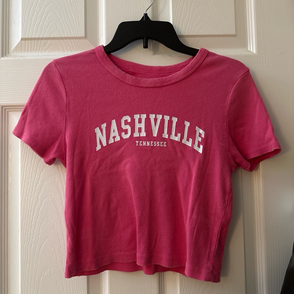 Pink Nashville Graphic Tee